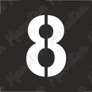 Domovní cedule Šablona číslice 8, plast 235 x 235 x 0,5 mm výška číslice 160 mm