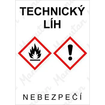 Kancelář Technický líh, samolepka 74 x 105 x 0,1 mm