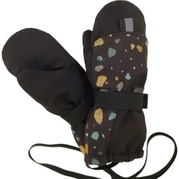 Rukavice ROCKINO Softshellové zateplené rukavice, černé kameny Velikost: vel.2