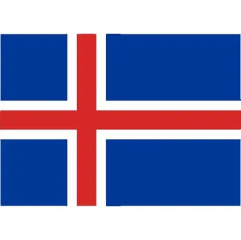 Vlajka Státní vlajka, se záložkou, 90 x 60 cm, Island