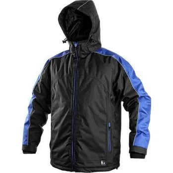 Pánská zateplená bunda, černo-modrá, vel. S