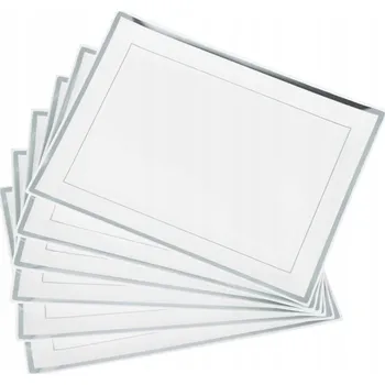 Plastová mísa talíř na servírování opakovaně použitelný STŘÍBRNÁ na chuťovky tác