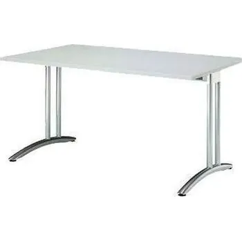 Kancelářský stůl Baron Miro, 120 x 80 x 72 cm, rovné provedení, světle šedý