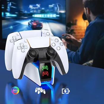 Herní ovladač DOKOVACÍ NABÍJECÍ STANICE PRO 2 OVLADAČE PLAYSTATION 5 DUALSENSE PS5