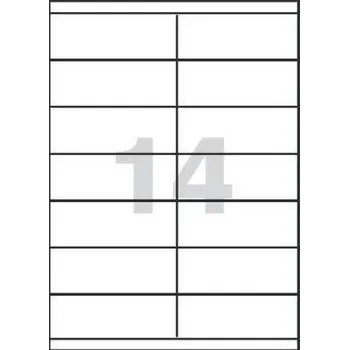 Kancelář Samolepicí etikety, 105 x 42,3 mm, 100 ks