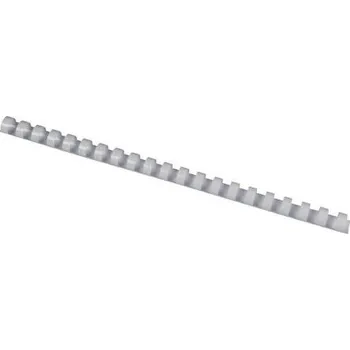 Vázací hřbet Plastový hřbet pro kroužkovou vazbu, bílý, 125 listů