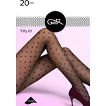 Gatta Tiffy 01 černé/srdíčka