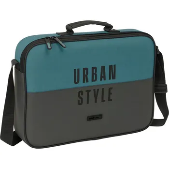 Školní batoh Aktovka přes rameno Safta Urban style Modrá Šedá (38 x 28 x 6 cm)