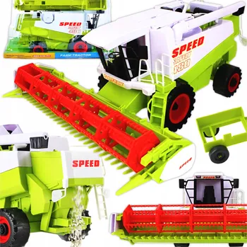 autíčko Kombajn jako Bizon, realistická hračka zemědělský stroj pro děti, kreativní zábava