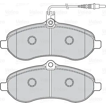 Brzdová destička Sada brzdových destiček, kotoučová brzda VALEO 302078