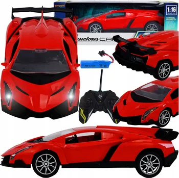 RC model auta SPORTOVNÍ AUTOMOBIL NA DÁLKOVÉ OVLÁDÁNÍ MODEL S OVLADAČEM RC ZVUK AUTO SVĚTLA