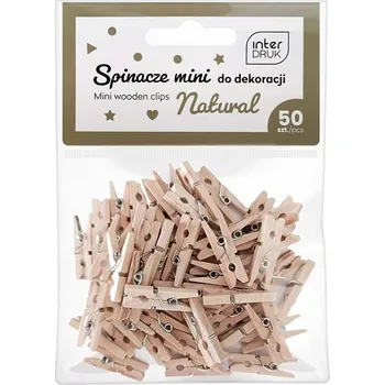 Obraz Mini Dřevěné Kolíčky Přírodní 50 Ks Interdruk