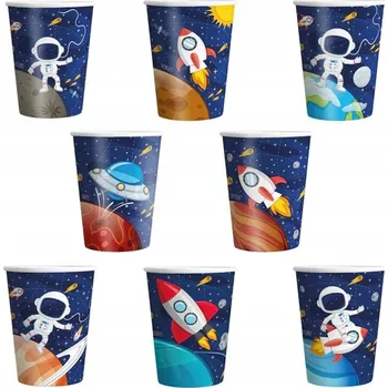 Jednorázové nádobí Papírové kelímky Kelímky Cosmos UFO 220 ml 8 kusů