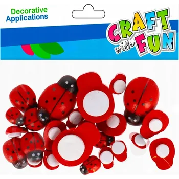 Obraz Dřevěné berušky Craft with Fun CF679 24 ks