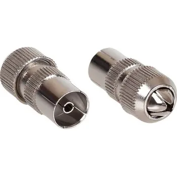 Redukce AQ anténní konektor kovový rovný F - samice (xaqcva307)