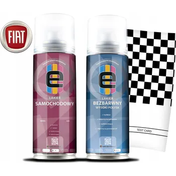 autokoberec SADA AUTOLAKU VE VE SPREJI FIAT VŠECHNY BARVY + BEZBARVÝ LAK