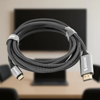 Video kabel USB-C 3.1 na HDMI kabel 4K UHD Spacetronik KCH-SPA015, 1,5m adaptér