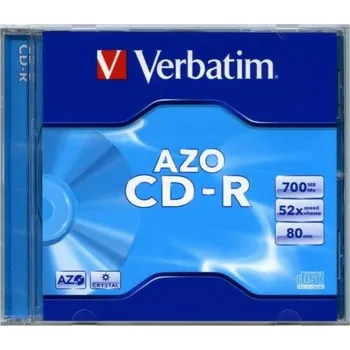 Optické médium Verbatim Crystal CD-R DLP 700MB/80min, 52x, jewel box, 1ks (43326)