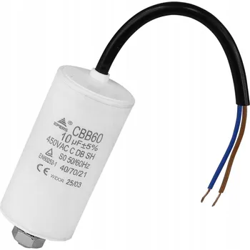 Kondenzátor Rozběhový kondenzátor 10uF 450V (10 µF 450 V)