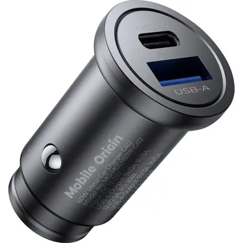 Mobile Origin Metal 30W, 1x USB-C,1x USB-A (MO-MCCH30W-CA12) černý
