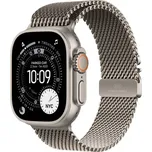 Apple Watch Ultra 3 GPS + Cellular 49mm přírodní titan - přírodní titanový milánský tah - M (MEWY4QC/A)