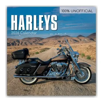 Diář Harleys - Harley Davidson 2026 - 16-Monatskalender (EN)