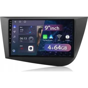 Auto Hi-Fi Autorádio Junsun multimediální pro Seat Leon MK2 2005-2012 4+64GB