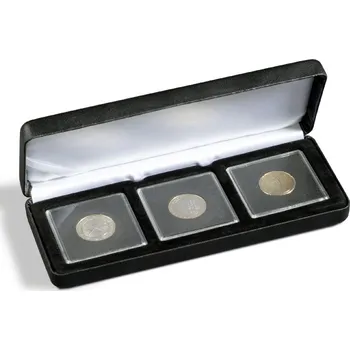 Sběratelství Pouzdro Nobile Leuchtturm pro tři mince v kapslích Quadrum
