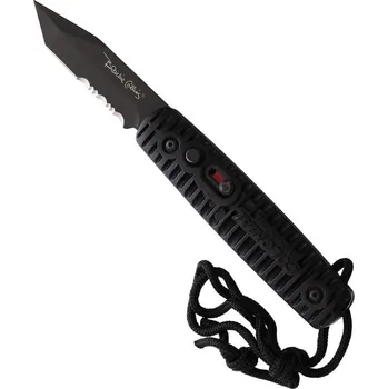 Sebeobrana Nůž zavírací RANGER kombinované ostří ČERNÝ + Doprava zdarma na další nákup