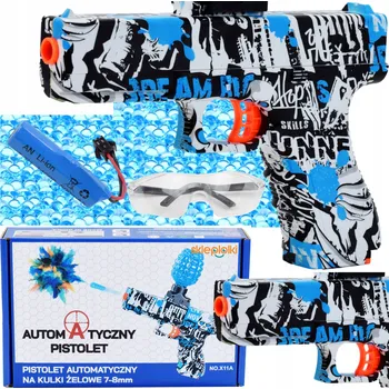 Dětská zbraň AUTOMATICKÁ PISTOLE PUŠKA NA VODNÍ GELOVÉ KULIČKY - SADA