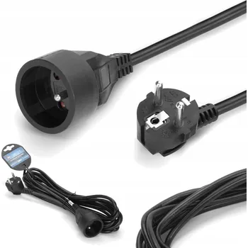 Napájecí kabel Zahradní Prodlužovací Kabel , jednoduchý Montis 2 m, 1 ks černý