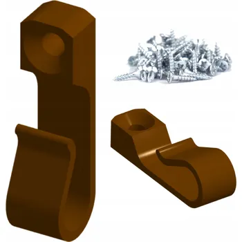 Obraz 40x SILNÉ HÁČKY S VRUTEM pro vánoční světýlka a dekorace, HNĚDÉ