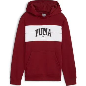 Pánský svetr PUMA Mikina PUMA SQUAD Youth PUMA Intense Red 9 LET ČERVENÁ