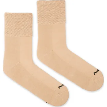 Dámské ponožky Ponožky Diabetické vaflový lem béžové M (39-42)