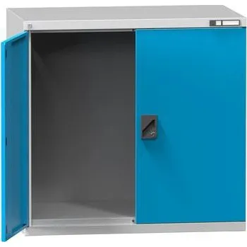 Kovová dílenská skříň, 100 x 104,4 x 62,5 cm, šedá/modrá