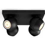 Philips Hue Buckram White Ambiance 4 Spot (5047430P6) černé