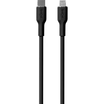 Puro Soft Lightning/USB-C 12 W, 1,5 m (PUCAPLTUSBCICONBLK) černý