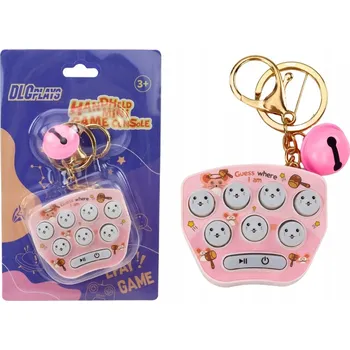 POP IT ELEKTRONICKÁ HRA ANTISTRESOVÁ HRA NA POSTŘEH MINI KONZOLE PŘÍVĚSEK NA KLÍČE