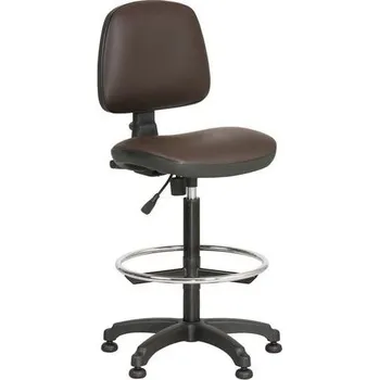Nábytek Zvýšená pracovní židle Monako plus s kluzáky, hnědá