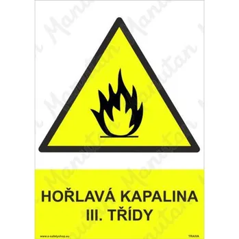 Kancelář Hořlavá kapalina III. třídy, plast 148 x 210 x 0,1 mm A5