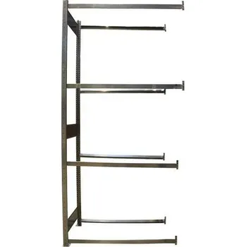 Regál na pneumatiky, přístavbový, 250 x 130 x 40 cm, 4 patra