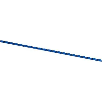 Vázací hřbet Plastový hřbet pro kroužkovou vazbu, modrý, 25 listů