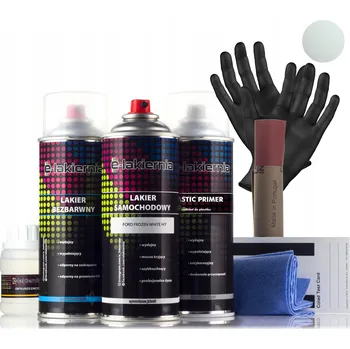 autokoberec AUTOLAK ve SPREJI SADA NA NÁRAZNÍKY FORD FROZEN WHITE H7