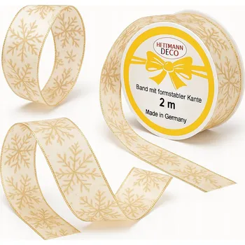 Vánoční dekorace STUHA PÁSKA OZDOBNÁ DEKORACE VÁNOČNÍ DEKORACE