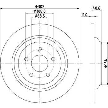 Brzdový kotouč Brzdový kotouč Hella 8DD 355 126-571