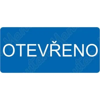 Kancelář Otevřeno, plast 190 x 90 x 0,5 mm