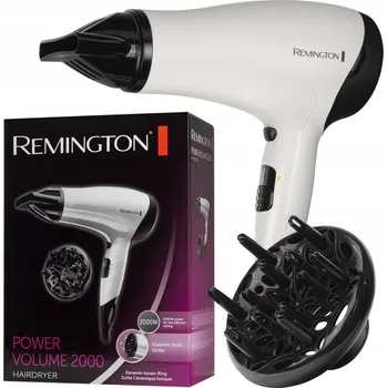 Fén Fén na vlasy REMINGTON 2000W, nastavitelný výkon, silný, skladný, ionizace