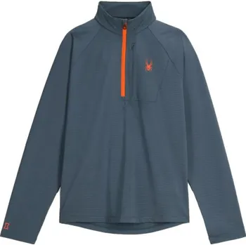 Pánská mikina Pánská mikina Spyder GRIDWEB FLEECE 1/2 ZIP - tmavě šedá S