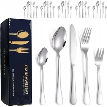 Příbor SADA PŘÍBORŮ 30 ks pro 6 osob, kompletní sada příborů krabička