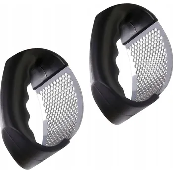 Lis na česnek Lis na česnek, ruční drtič z nerezové oceli Sada 2 kusů